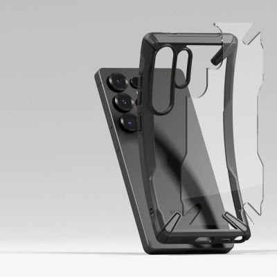 5. Etui Ringke Fusion X na Samsung Galaxy S25 Ultra - czarny