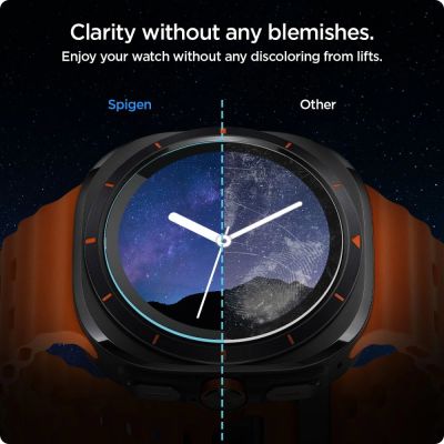 11. Szkło hartowane Spigen Glas.TR EZ Fit na Samsung Galaxy Watch Ultra (47 mm) - przezroczyste (2-pak)