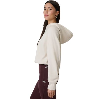 4. Bluza damska 4F F2175 kremowa 4FWSS26TSWSF2175 12S