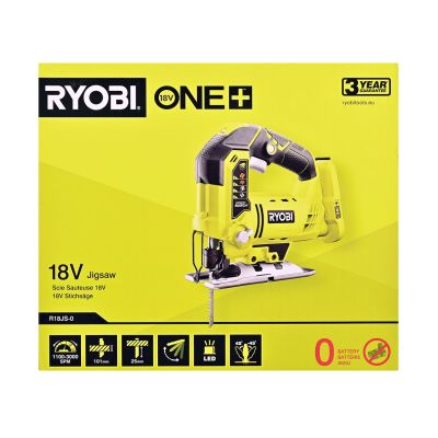 15. Wyrzynarka 18V 2x brzeszczot, bez aku i ład. R18JS-0 RYOBI