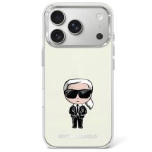 Etui Karl Lagerfeld IML Ikonik Sketch Print MagSafe na iPhone 17 Pro / 18 Pro - beżowe