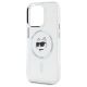 6. Etui Karl Lagerfeld IML Metal Choupette Head MagSafe na iPhone 15 Pro Max - białe