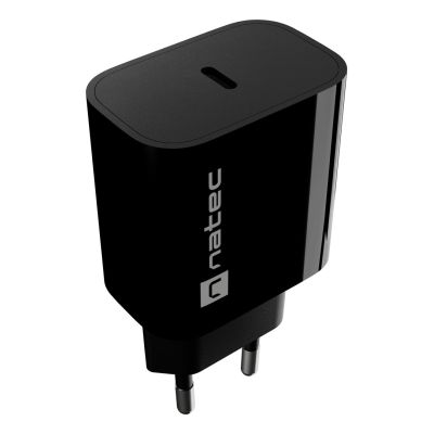 8. NATEC ŁADOWARKA SIECIOWA RIBERA 1X USB-C 20W CZARN