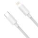 3. Kabel Baseus Simple Wisdom Lightning / USB-C 20W 1.5 m 2 szt. - biały