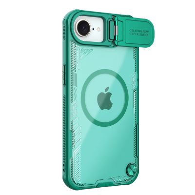 Etui Nillkin Iceblade Prop Magnetic z osłoną na aparat i podstawką na iPhone 16e / 17e - zielone