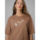 4. T-shirt regular z nadrukiem damski 4F 4FRSS26TTSHF3704-83S