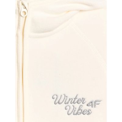 7. Polar loose z kapturem dziewczęcy 4F 4FJRAW25TFLEF444-11S