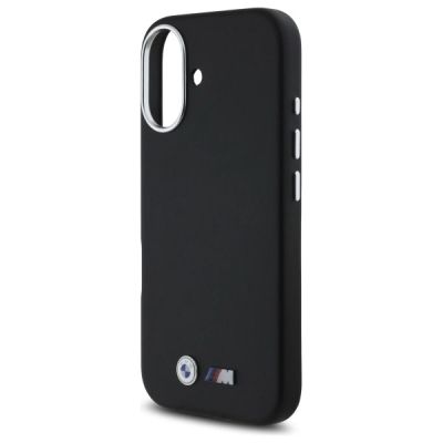 6. Etui BMW M Smooth Full Wrapped Metal MagSafe na iPhone 16 - czarne