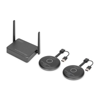 18. Przedłużacz/Extender HDMI system pracy zespołowej,bezprzewodowy 50m 4K 60Hz 5GHz (zestaw)