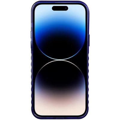 4. Etui Audi IML Big Logo MagSafe na iPhone 14 Pro - niebieskie