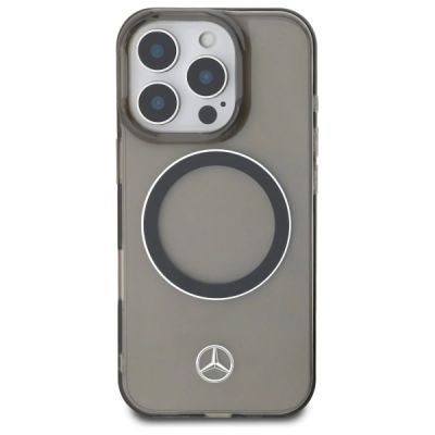 3. Etui Mercedes Silver Ring MagSafe na iPhone 16 Pro - czarne