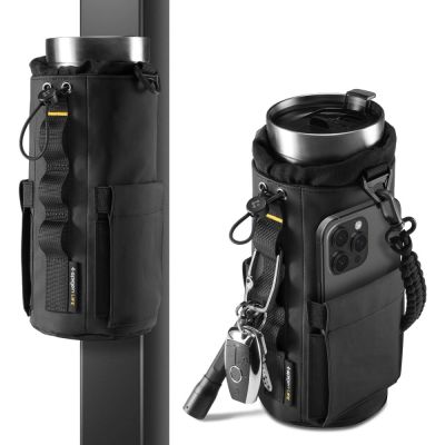 10. Torba Spigen Tumbler Holder Bag magnetyczna na butelkę wodę telefon klucze - czarna