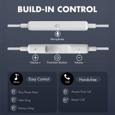 7. Słuchawki Tech-Protect Ultraboost Core G2 USB-C - białe
