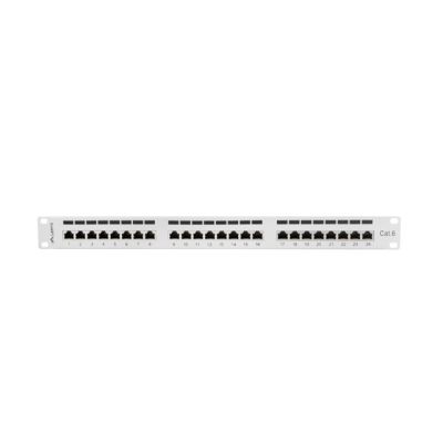 4. Patch panel Lanberg PPS6-1024-S (1U; kat. 6; 24xRJ-45)