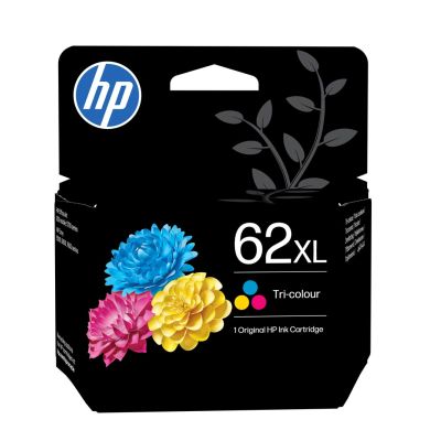 26. HP 62 oryginalny wkład atramentowy trójkolorowy