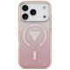 3. Etui Guess IML Gradient Triangle Logo MagSafe na iPhone 17 Pro - różowe