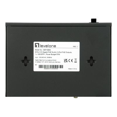 5. Przełącznik LevelOne GB PoE+ 6-portowy 65 W 10 Gb/s