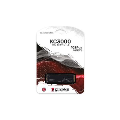 14. Dysk SSD Kingston KC3000 (1TB; M.2 2280; PCIe 4.0 x4 NVMe; SKC3000S/1024G)