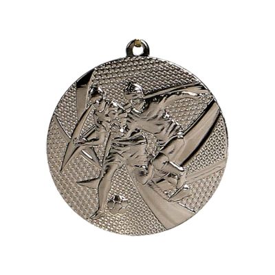 Medal srebrny- piłka nożna - medal stalowy