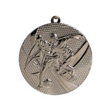 Medal srebrny- piłka nożna - medal stalowy