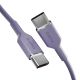 4. Kabel Puro ICON USB-C - USB-C 1,5m - fioletowy