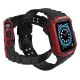 3. Pasek z etui ochronnym Protect Strap Band do Apple Watch 42 / 44 / 45 mm opaska obudowa pancerna - czarny, czerwony