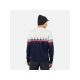 3. SWETER ROSSIGNOL PATTERNED CN SWEATER granatowy