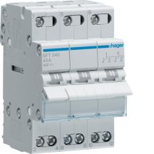 SFT340 PRZEŁĄCZNIK ZASILANIA 40A 3P I-0-II 3M 400V AC PRZYŁĄCZE GÓRNE