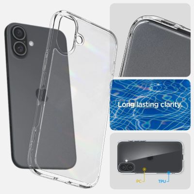 11. Spigen Ultra Hybrid na iPhone 16 - przezroczyste