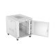 14. SZAFA INSTALACYJNA RACK STOJĄCA 19" 15U 800X1000 SZARA DRZWI PERFOROWANE LCD LANBERG (FLAT PACK)