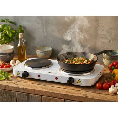 8. ESPERANZA KUCHENKA ELEKTRYCZNA YELLOWSTONE 1500W + 1000W EKH014W