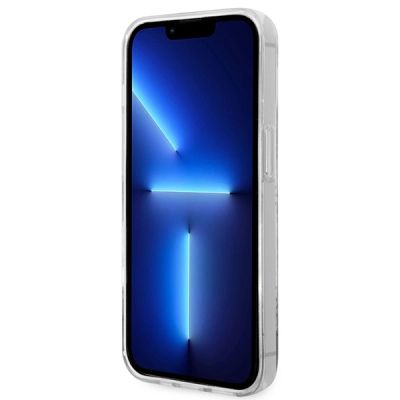 5. Etui Guess 4G Pattern Script na iPhone 14 Pro - różowe