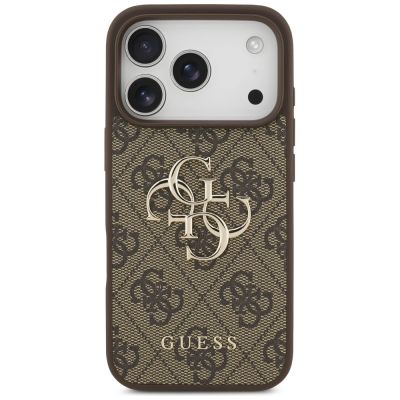 3. Etui Guess 4G Big Logo do iPhone 17 Pro - brązowe