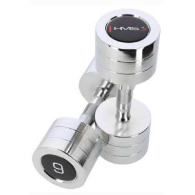 3. Hantle chromowane 2x9 kg HMS CHD09