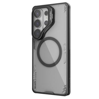 2. Etui Nillkin Iceblade Prop Magnetic z osłoną aparatu i podstawką kompatybilne z MagSafe na Samsung Galaxy S26 Ultra - przezroczysto-czarne