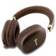 2. Słuchawki nauszne Bluetooth Guess GCube Metallic Script Logo - brązowe