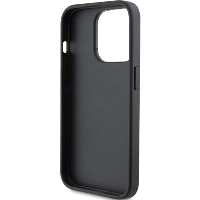 7. Etui Karl Lagerfeld Saffiano Cardslot Karl&Choupette Metal Pin do iPhone 15 Pro - czarne