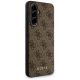3. Etui Guess 4G Metal Gold Logo na Samsung Galaxy A36 - brązowe