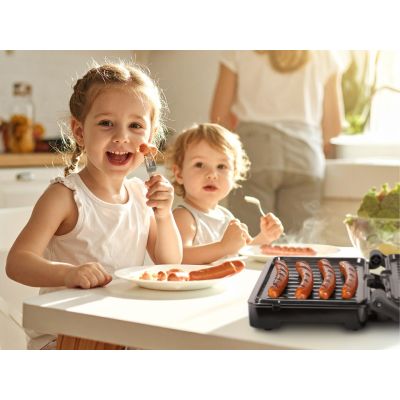 10. ELDOM GRILL KONTAKTOWY GK110 800W CZARNO-SREBRNY