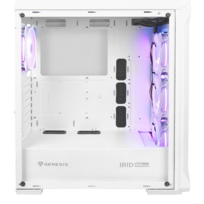 11. GENESIS OBUDOWA IRID 505 ARGB BIAŁA MIDI TOWER NPC-1872
