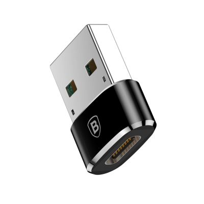 6. Adapter Baseus Mini przejściówka z USB-C na USB-A - czarny