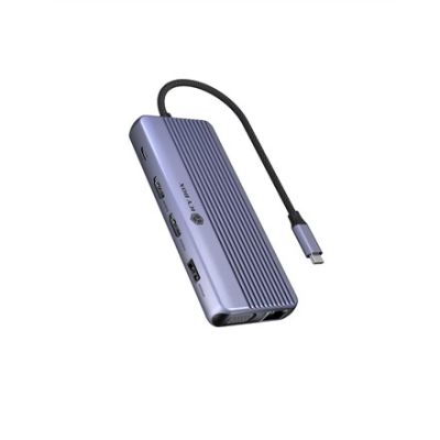 3. ICY BOX IB-DK4062-CPD Przewodowa USB 3.2 Gen 1 (3.1 Gen 1) Type-C Antracyt