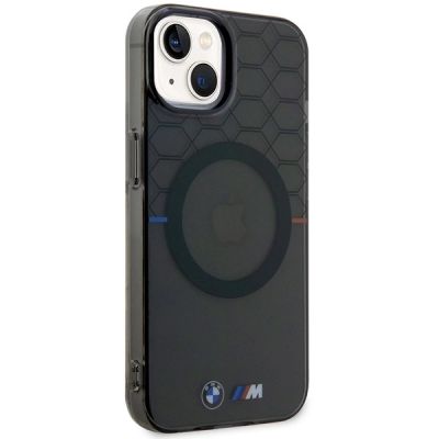4. Etui BMW Pattern MagSafe na iPhone 14 Plus - szare