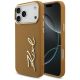 Etui Karl Lagerfeld Karl Script Logo na iPhone 17 Pro Max - brązowe