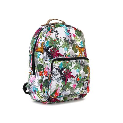 3. PLECAK THE SOCIETY PACK XCLASSIC BACKPACK MULTICOLOR JUNGLE ALLOVER 181CPR702-90
