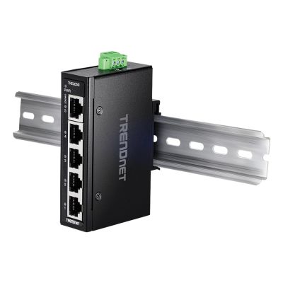 5. Trendnet TI-ELC50 przełącznik sieciowy Nie zarządzany Fast Ethernet (10/100) Czarny