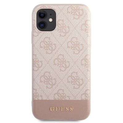 3. Etui Guess 4G Stripe Collection na iPhone 11 / Xr 6,1" - różowe