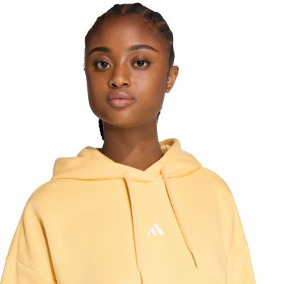 4. Bluza damska adidas Essentials Small Logo Feel Cozy Hoodie żółta KC5281
