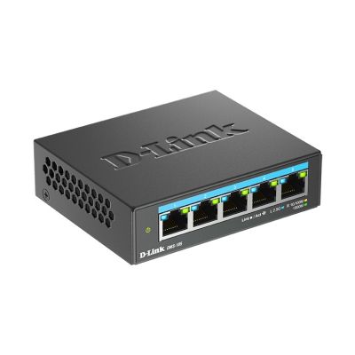 4. 5-portowy wielogigabitowy przełącznik biurkowy D-Link 2,5G - niezarządzalny - L2 - 2.5G Ethernet (100/1000/2500)