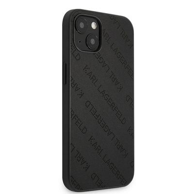 4. Etui Karl Lagerfeld Perforated Allover na iPhone 13 mini - czarne